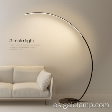 Lámpara de pie de arco LED minimalista moderna